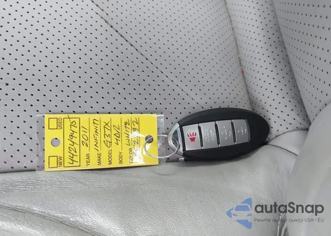 2011 Infiniti G37X z USA, uszkodzony, nr VIN JN1CV6AR3BM352292